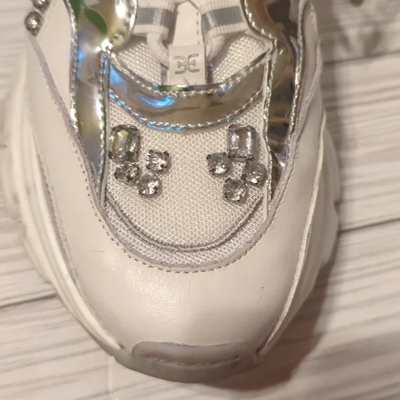 Sam Edelman Jewel Embellished Pyper Gym Sneaker Size 7.5 - Picture 2 of 10